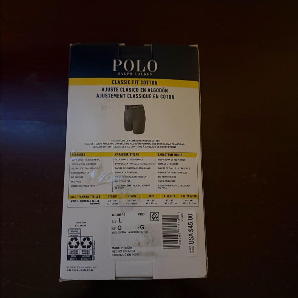 Polo Ralph Lauren Classic Fit Cotton Boxers in Black - Picture 2 of 2